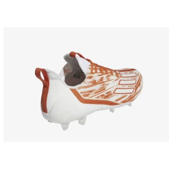 NEW Adidas Adizero White Team Orange Football Cleats GZ6913 Men’s Size 12 - Picture 3 of 5